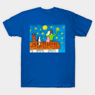 Couple on the roof T-Shirt